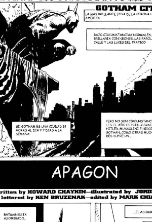 Batman Black and White: Apagon