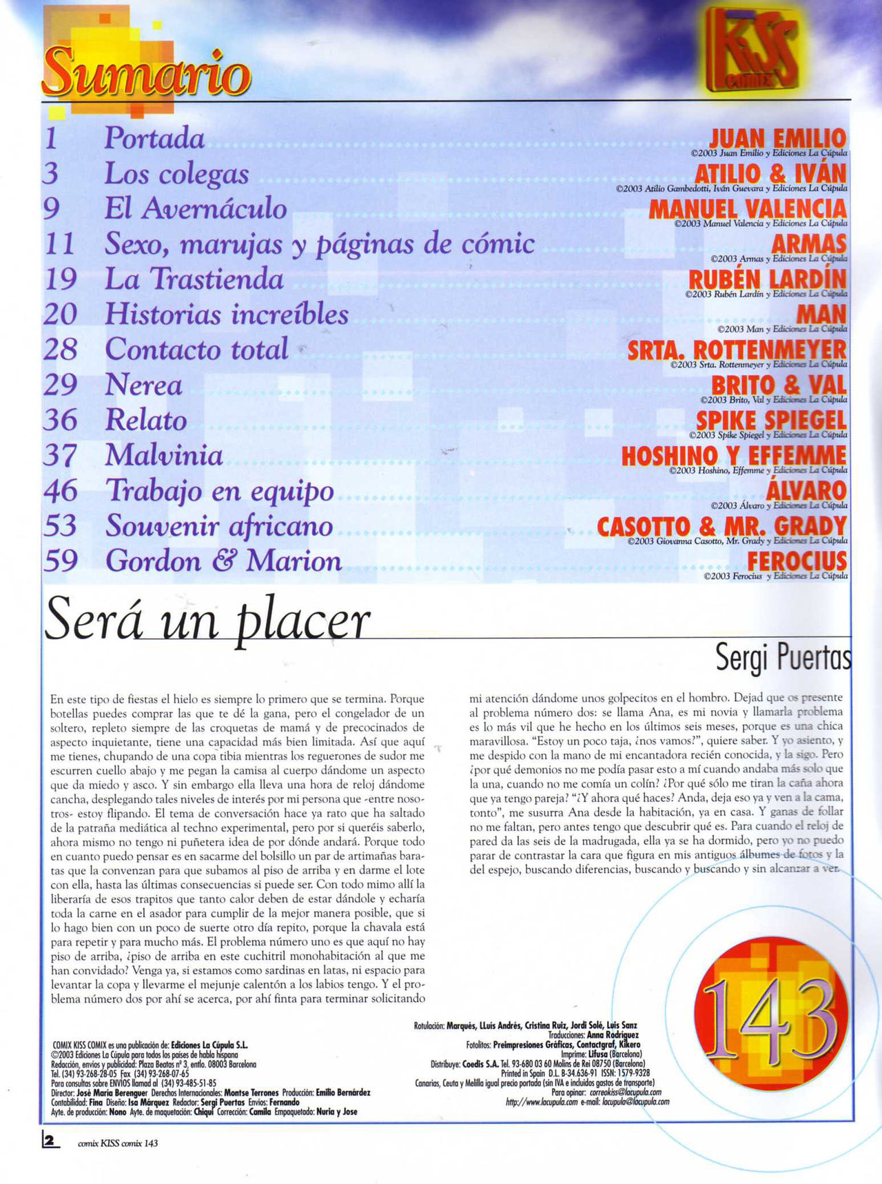 Kiss Comix 143 image number 1