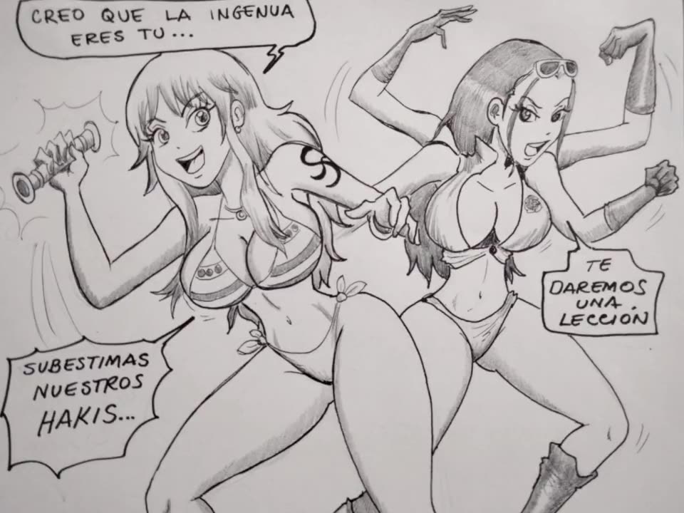 Robin and Nami vs Boa Hancock image number 14