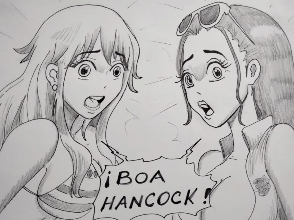 Robin and Nami vs Boa Hancock image number 7