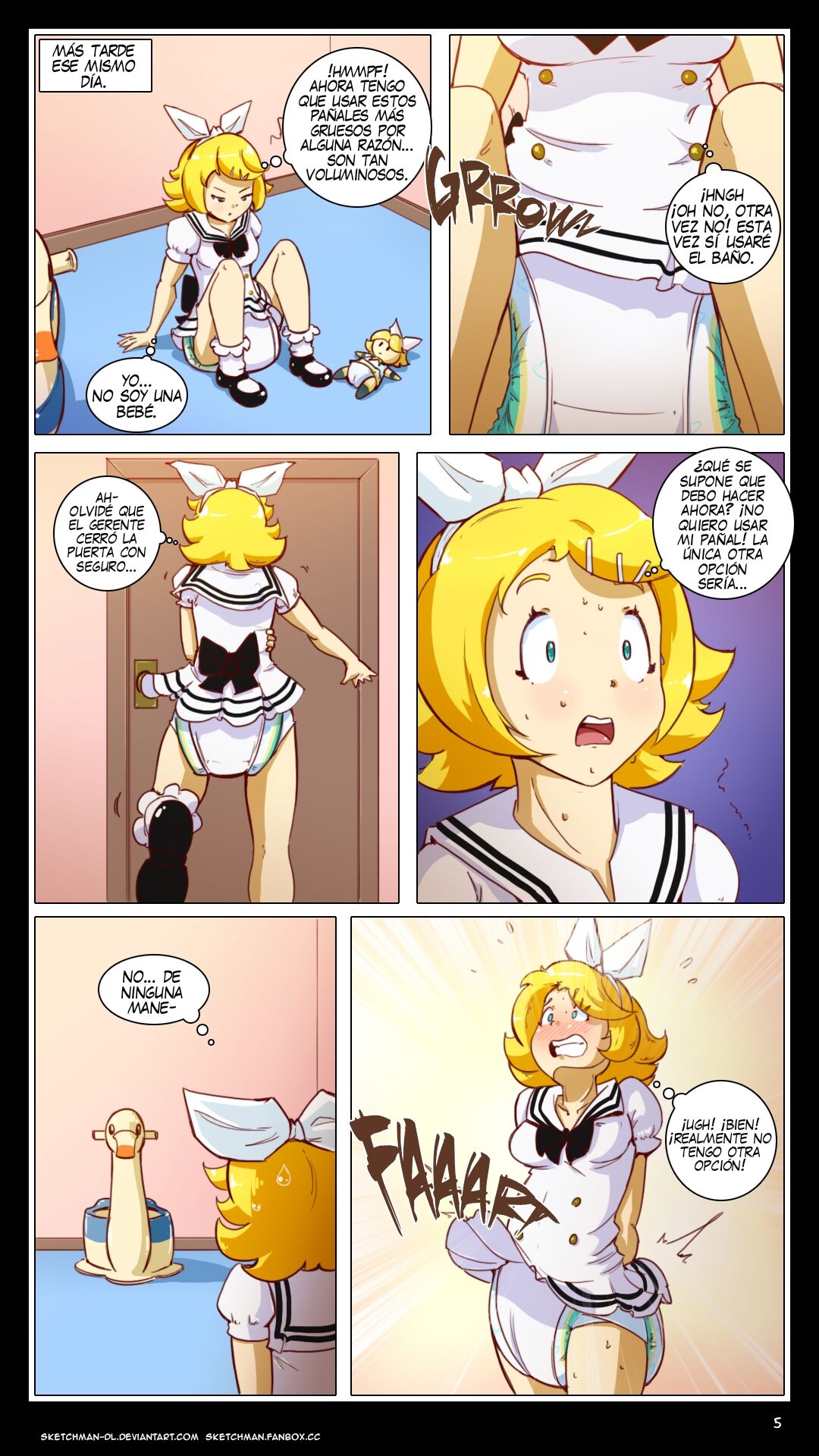 El castigo de Rin / COMIC ESPANOL - SketchMan-DL image number 4